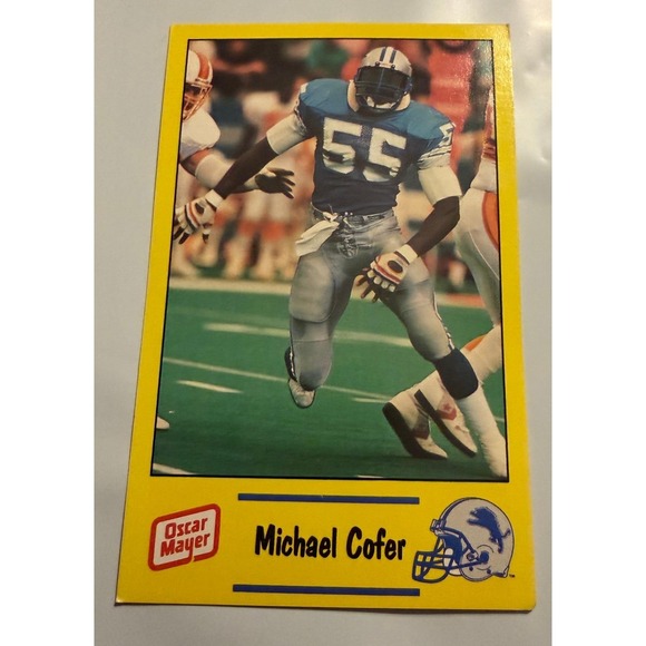1991 Oscar Mayer Detroit Lions Football Cards Chris Spielman Barry Sanders - Picture 13 of 16